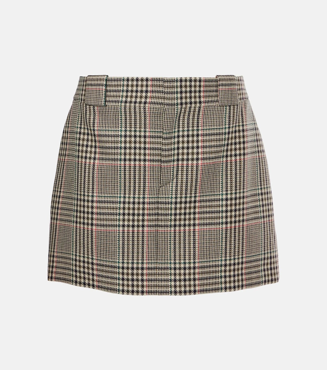 Chloé - Checked wool miniskirt
