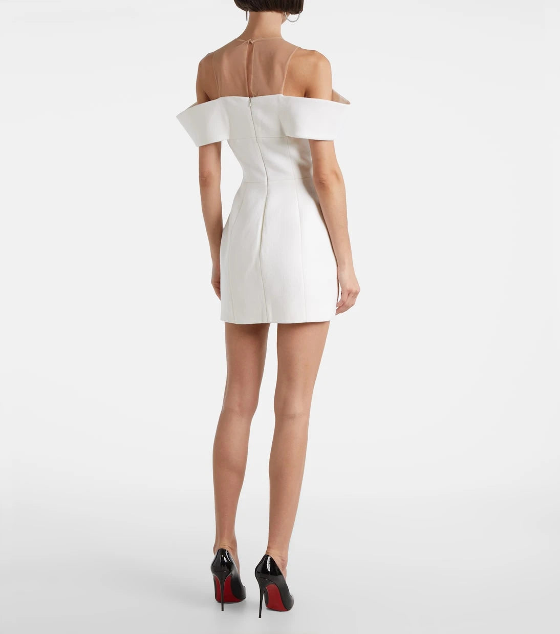 David Koma - Off-shoulder wool minidress