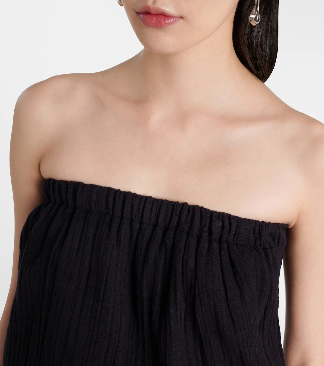Melissa Odabash - Naomi strapless cotton jumpsuit