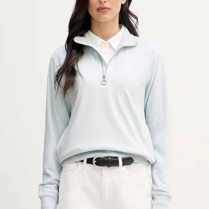 U.S. Polo Assn. суичър дамски с памук DHM LB Quarter Zip