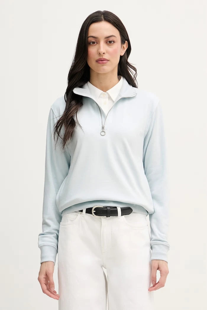 U.S. Polo Assn. суичър дамски с памук DHM LB Quarter Zip