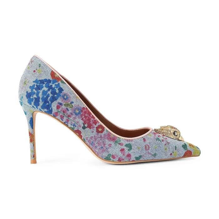 Kurt Geiger London обувки с ток Belgravia Eagle Court Blue