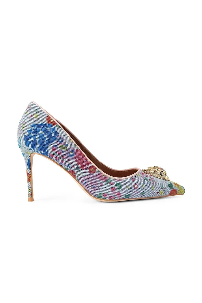 Kurt Geiger London обувки с ток Belgravia Eagle Court Blue