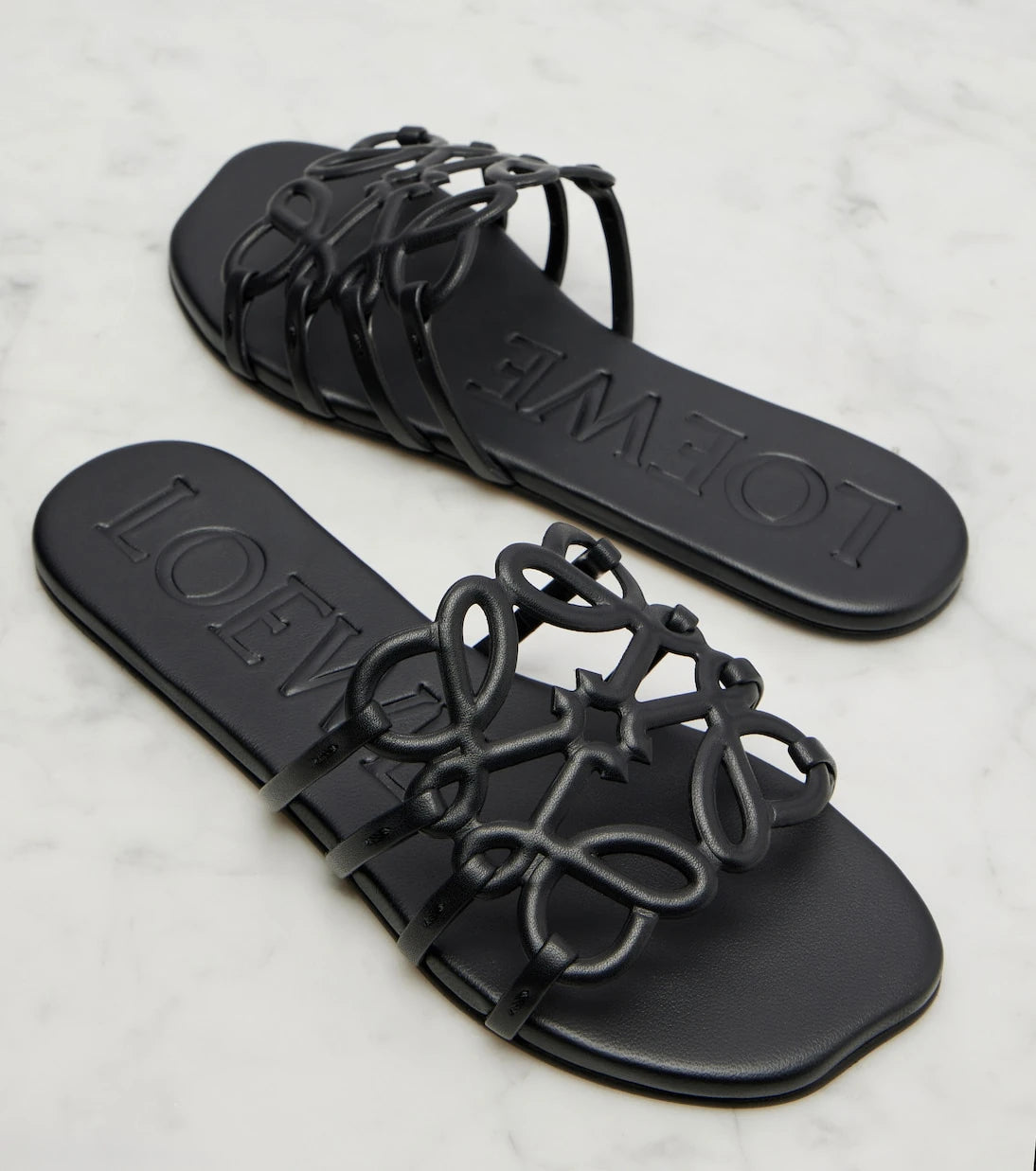 Loewe - Paula's Ibiza Petal Anagram leather slides