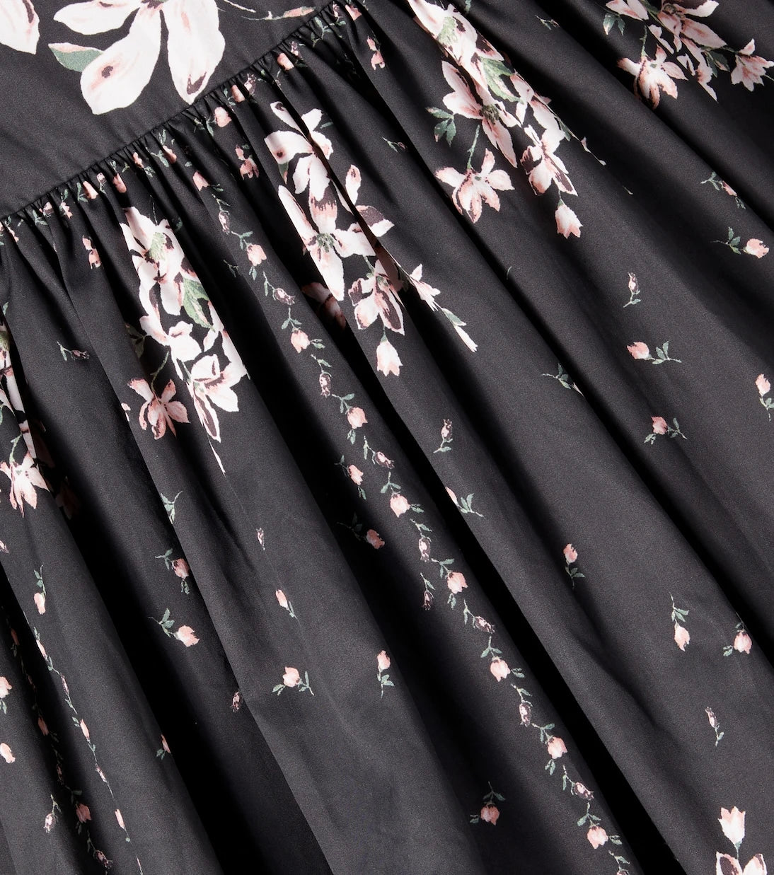 Petite Amalie - Floral ruffled cotton dress