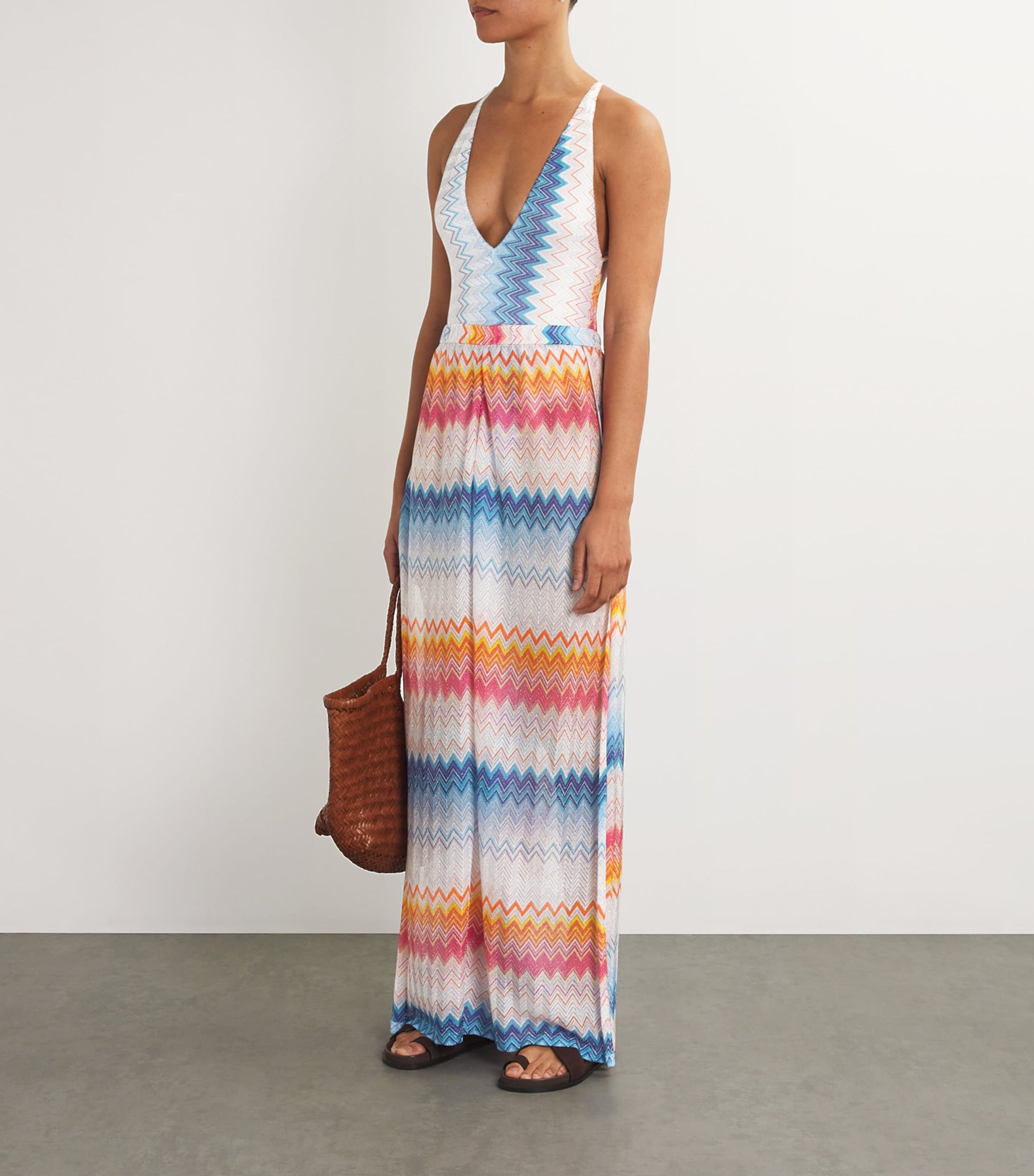 Missoni Multi Side-Split Wide-Leg Trousers