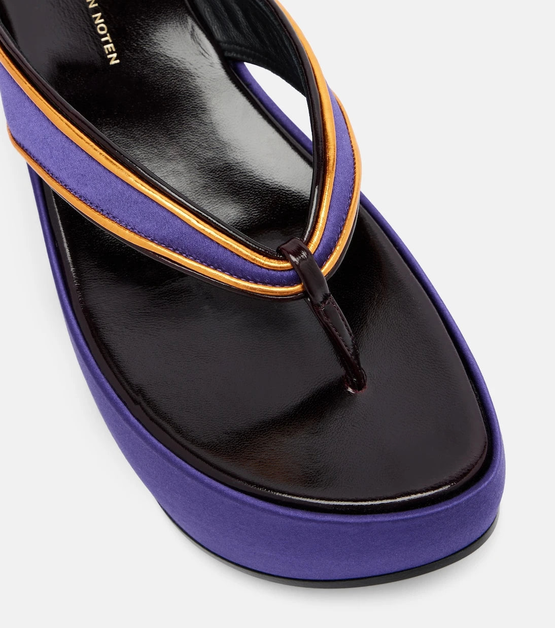 Dries Van Noten - Satin thong sandals