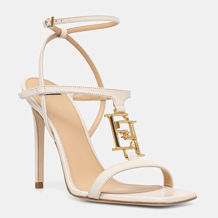 Кожени сандали Elisabetta Franchi
