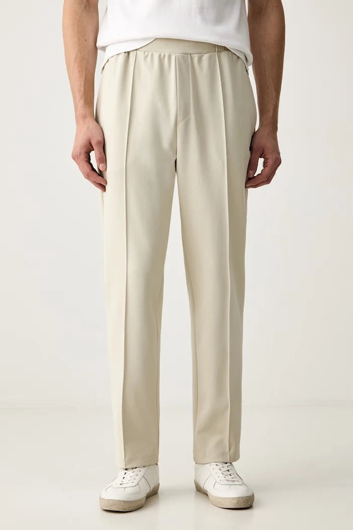 BOSS Green erkek pamuklu spor pantolon JT_Network Tapered