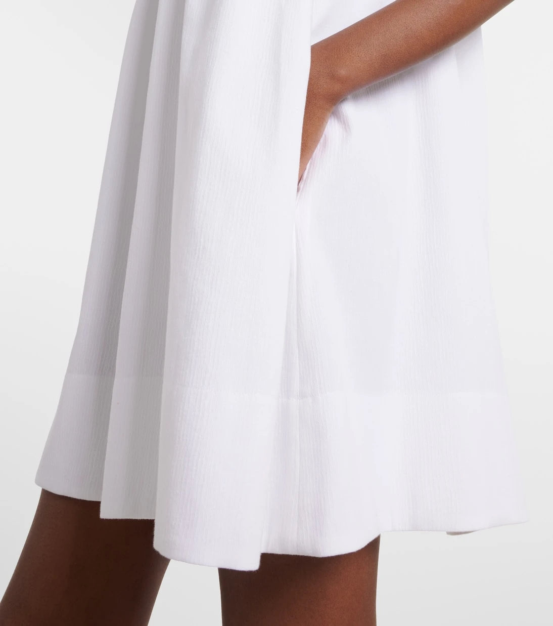 Stella McCartney - İşlemeli pamuk krep mini elbise