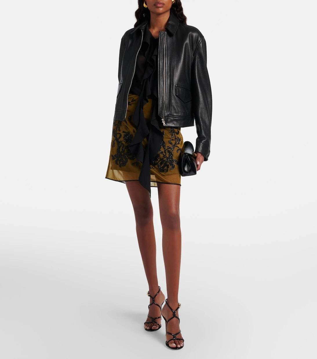 Gianvito Rossi - Jungle Mamba leather sandals
