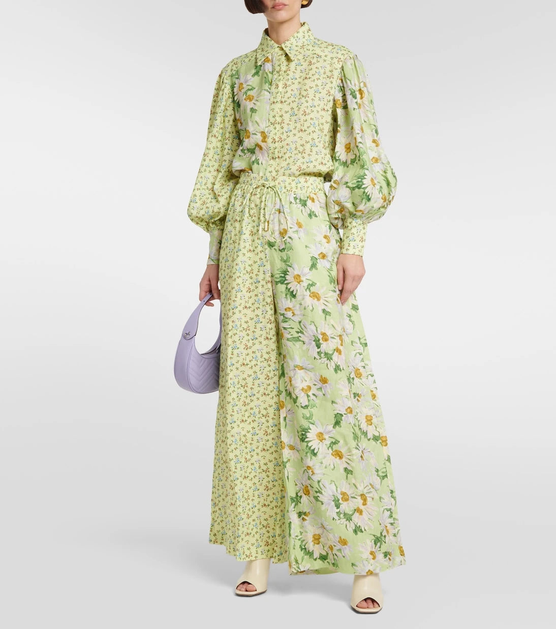 Alémais - Astra floral linen shirt