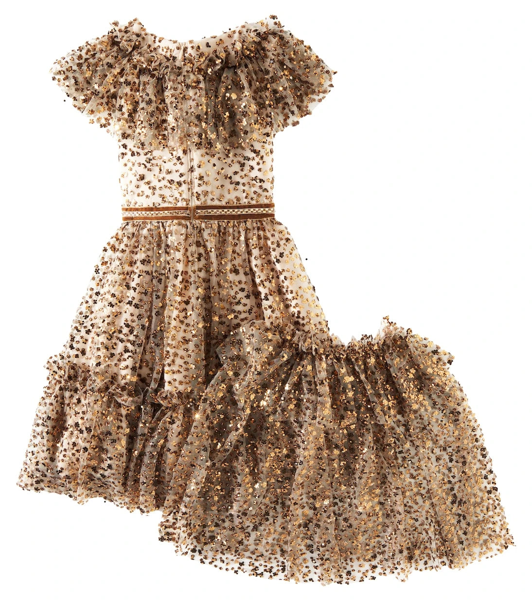 Patachou - Sequined tulle cape and dress set