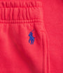 Cotton-Blend Polo Pony Sweatpants DEEP ORANGEY RED
