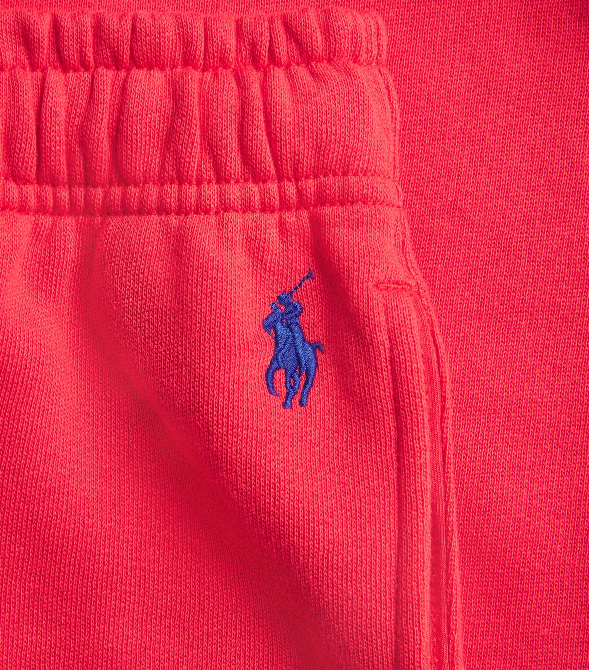 Cotton-Blend Polo Pony Sweatpants DEEP ORANGEY RED