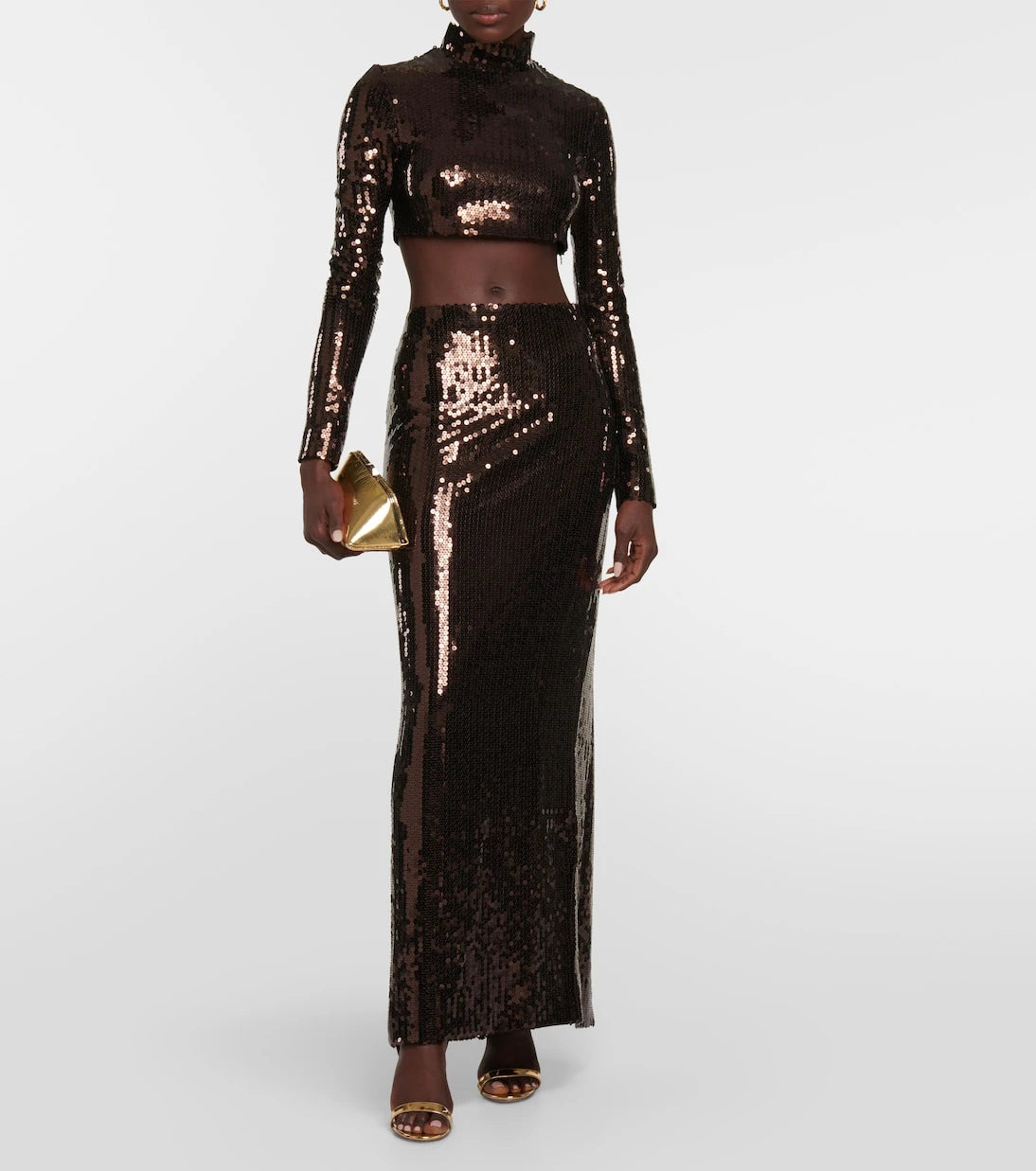 Taller Marmo - Cherilyn sequined crop top