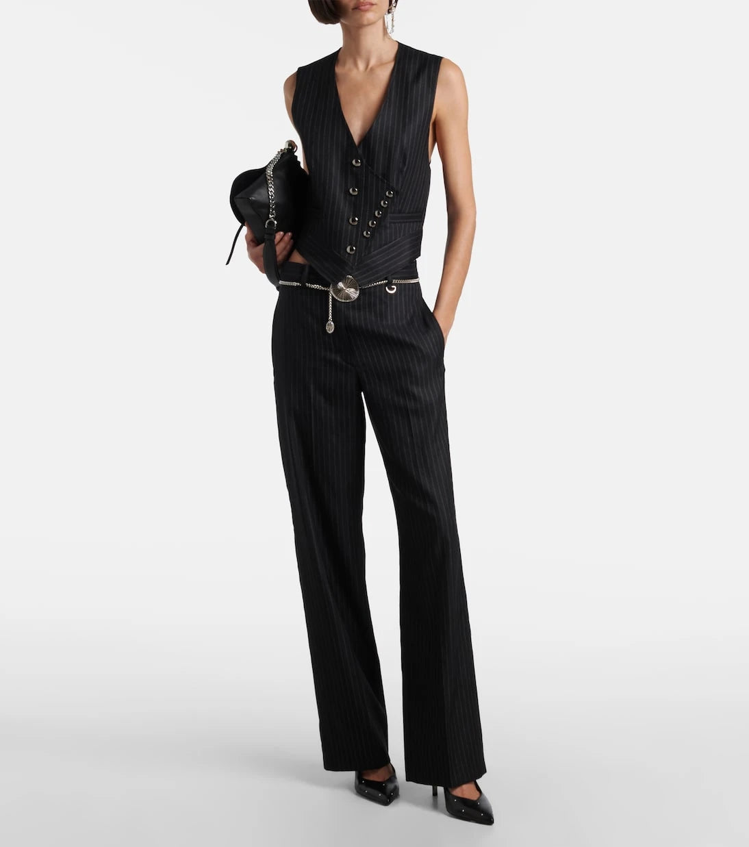 Isabel Marant - Nicky pinstripe wool-blend vest