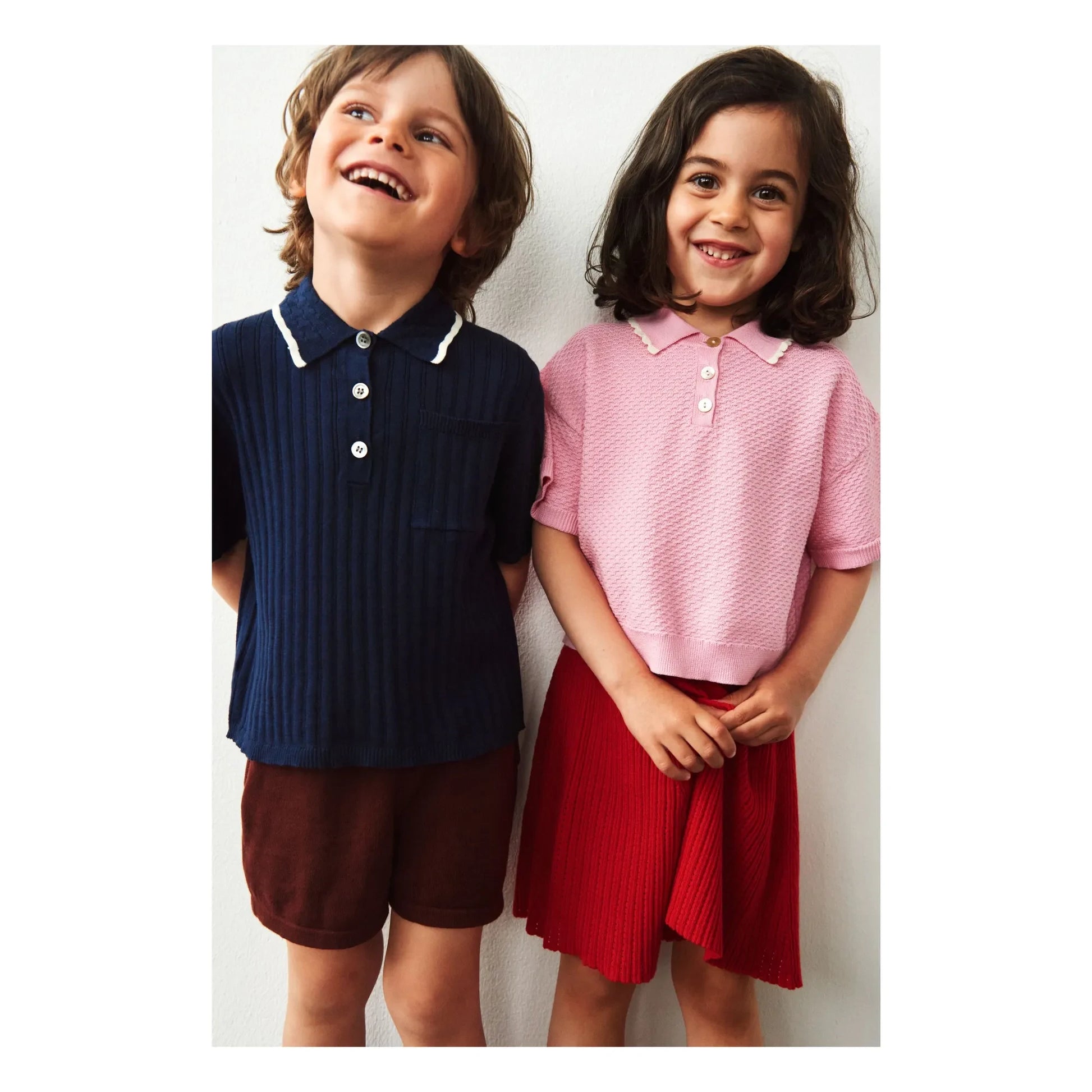 FUB - Polo Oversize Pique Maille Fine Organic Cotton | Candy pink