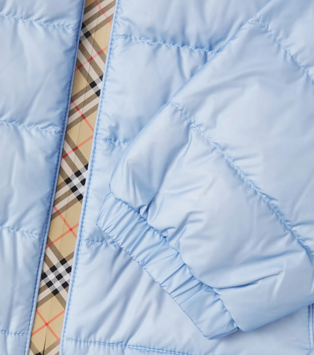 Burberry Kids - جاكيت بربري مبطن بنقشة الكاروهات