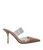 Alaïa Nude Patent Leather Heart Mules 90