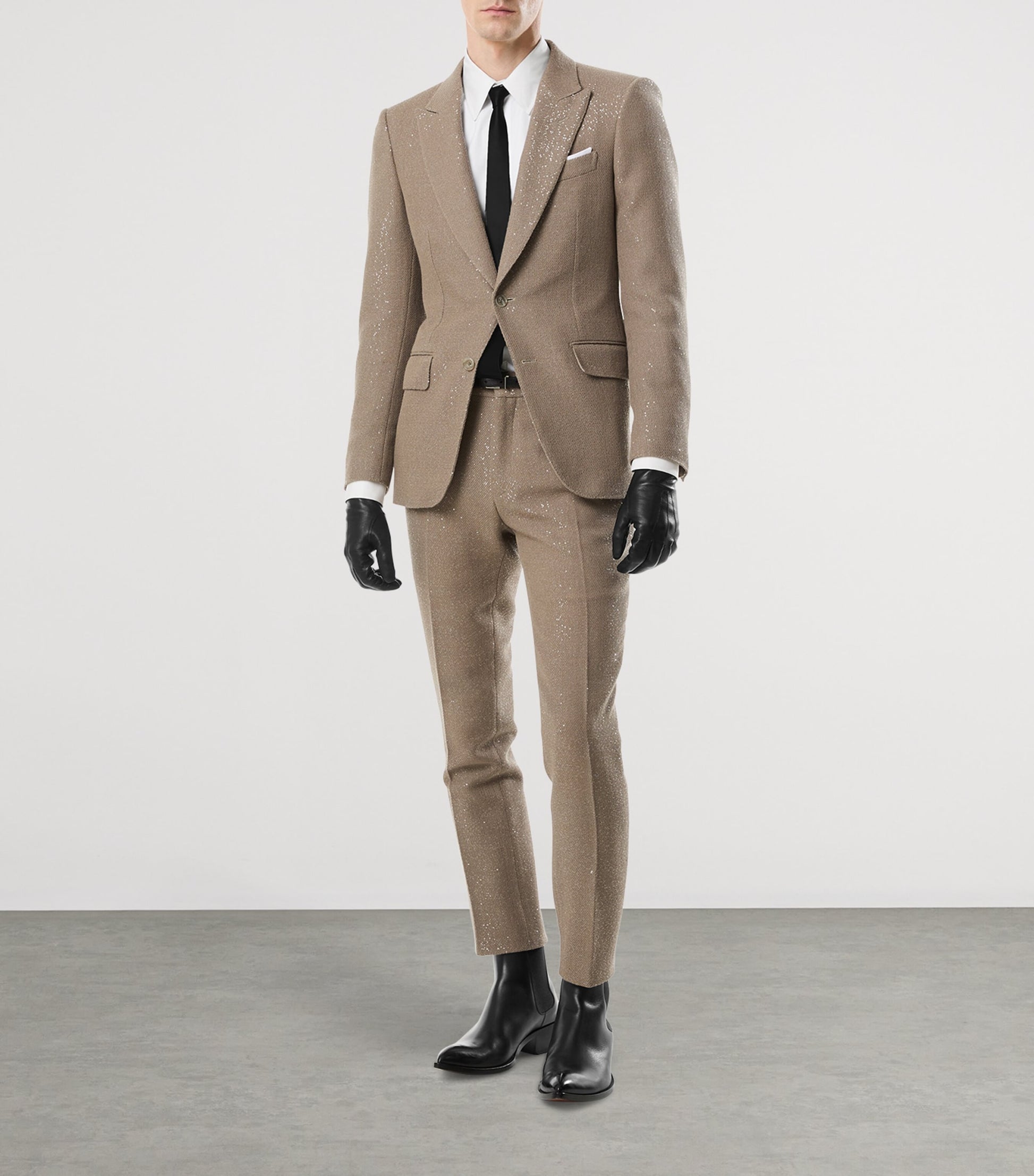 Virgin Wool-Blend Sequinned Blazer