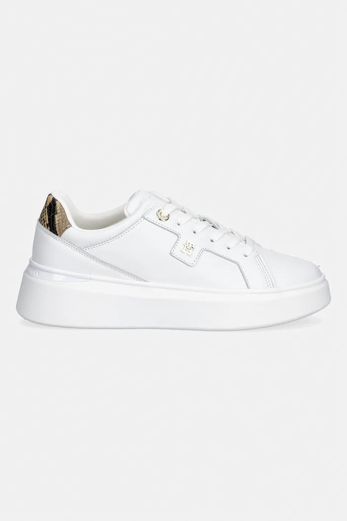 Tommy Hilfiger TH CHIC PLATFORM SNAKE маратонки дамски от кожа