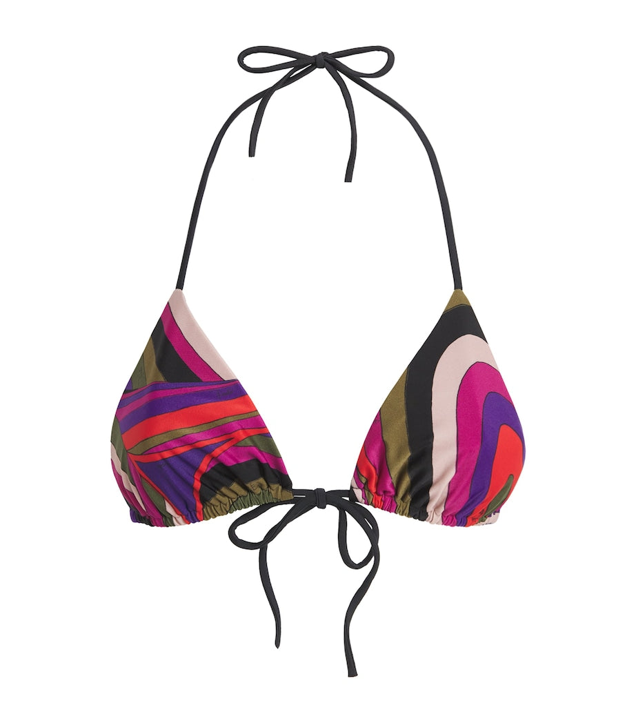 Multi Iride Triangle Bikini Top