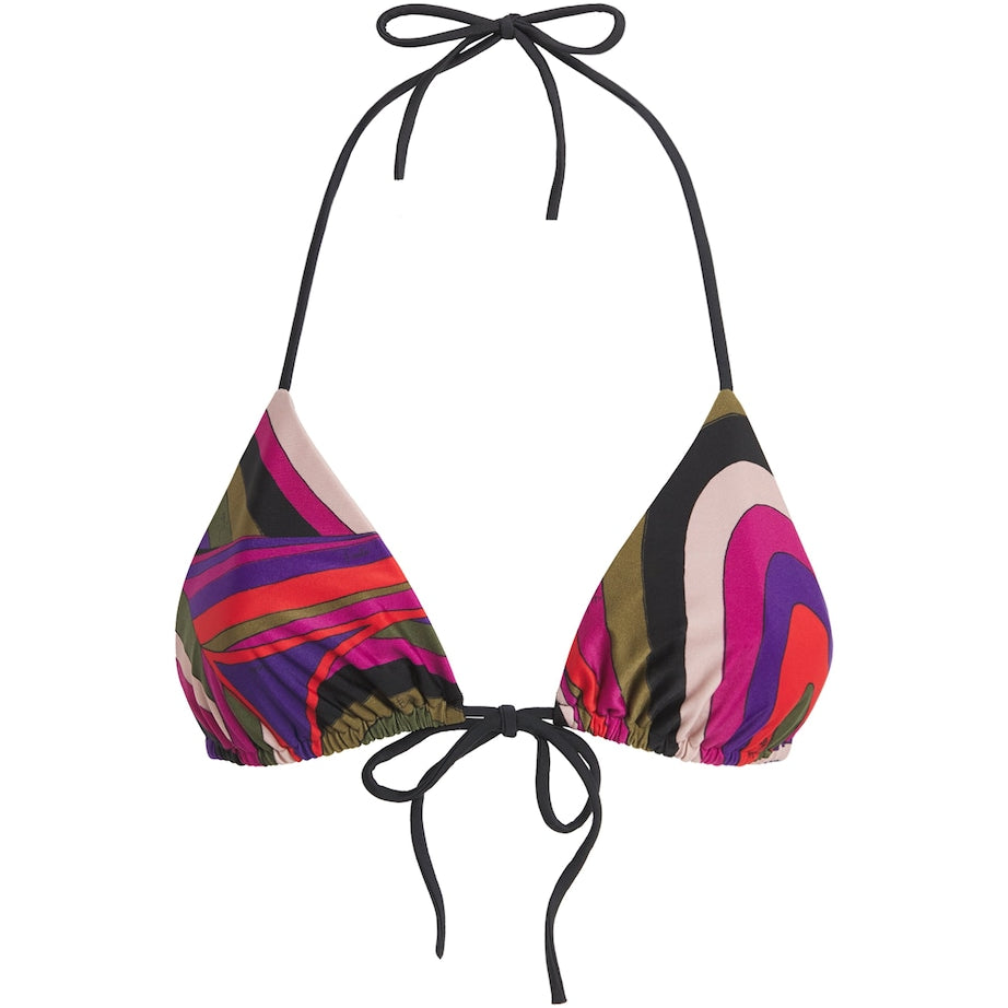 Multi Iride Triangle Bikini Top
