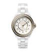 CHANEL Yellow Gold, Ceramic and Diamond J12 Calibre 12.1 Watch 38mm
