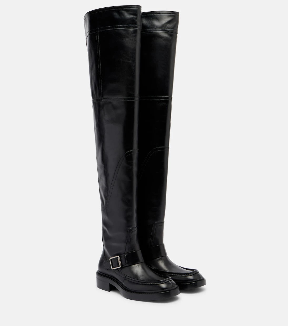 Saint Laurent - Joe leather over-the-knee boots