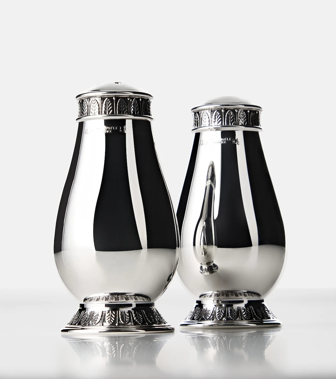 Christofle - Malmaison silver-plated salt and pepper shakers