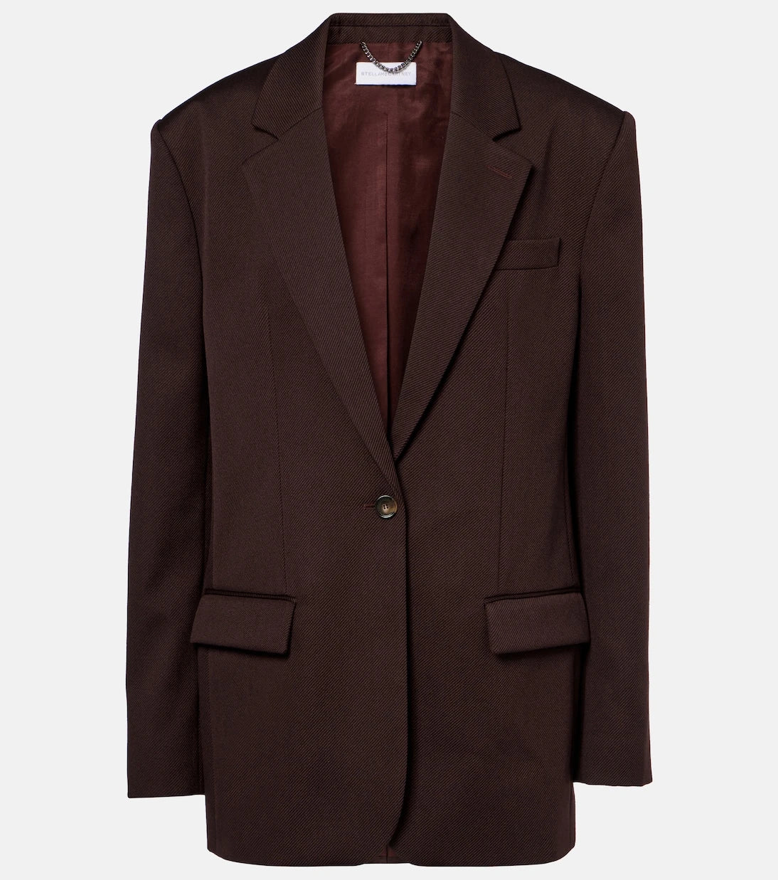Stella McCartney - Single-breasted virgin wool blazer