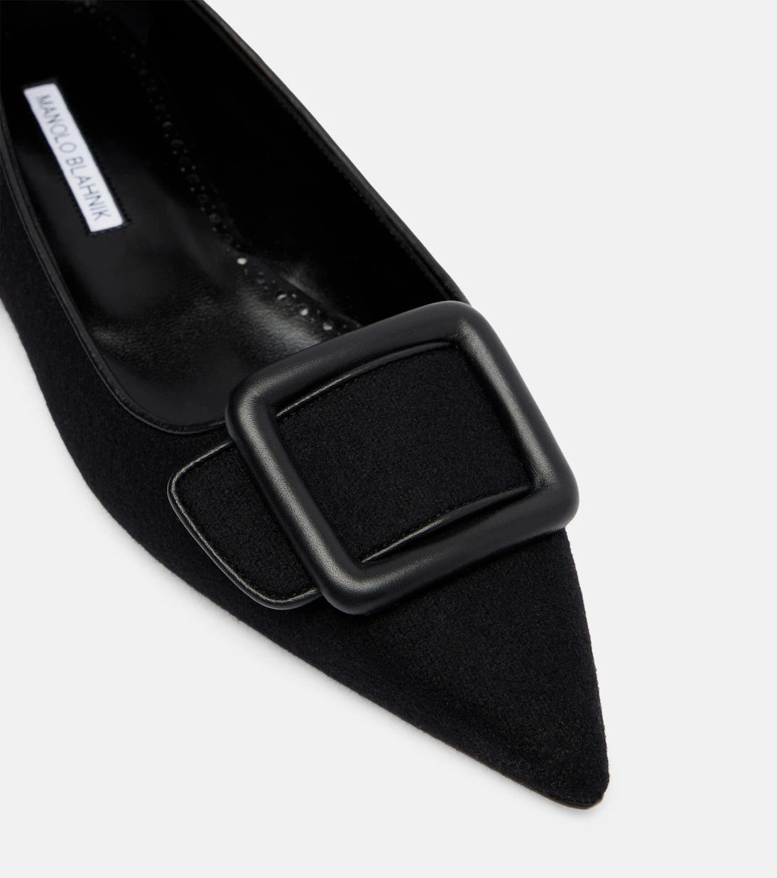 Manolo Blahnik - Maysale buckled ballet flats