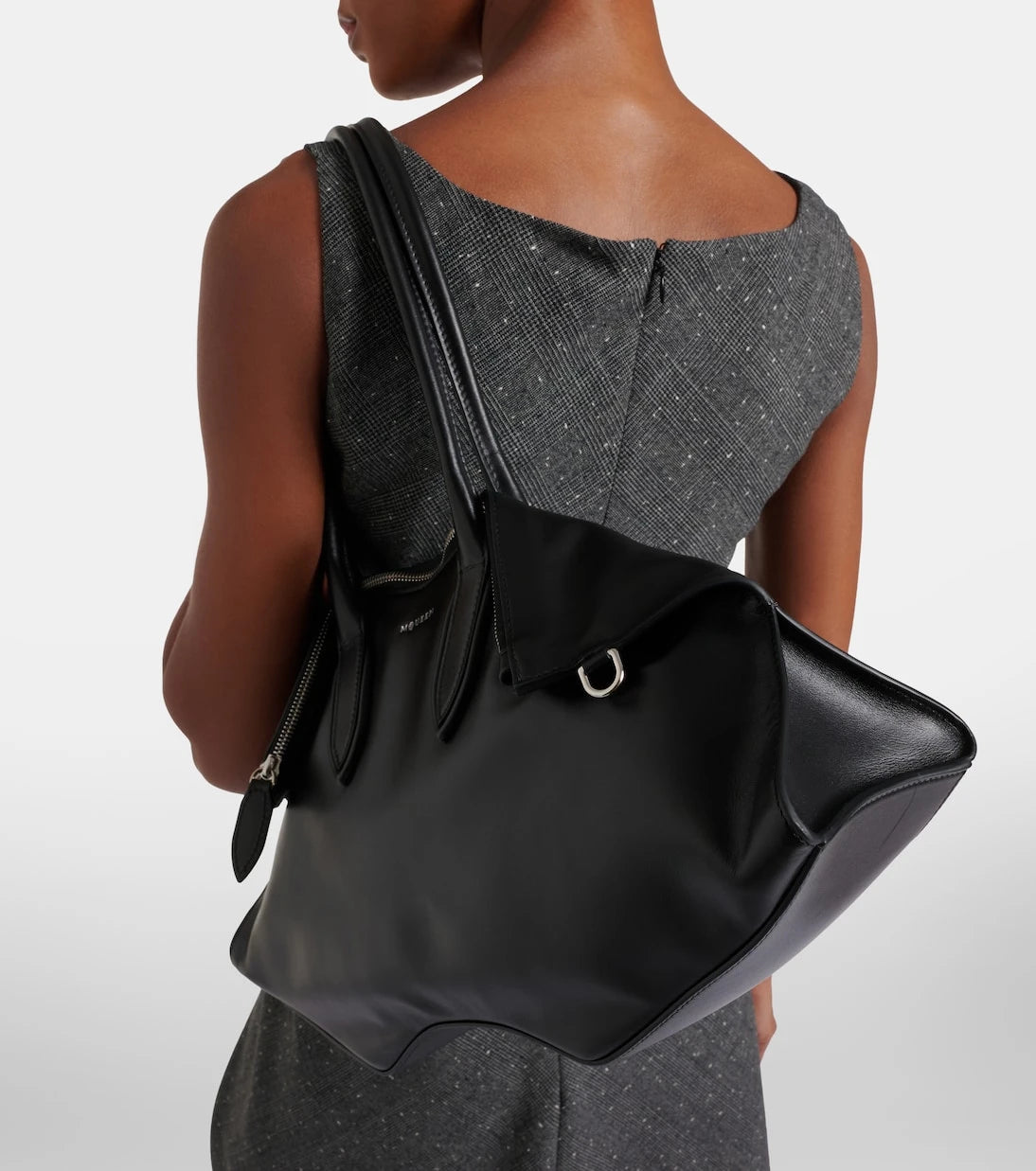 McQueen - Manta Medium leather tote bag