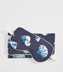 Navy Silk Shells Audrey Eye Mask