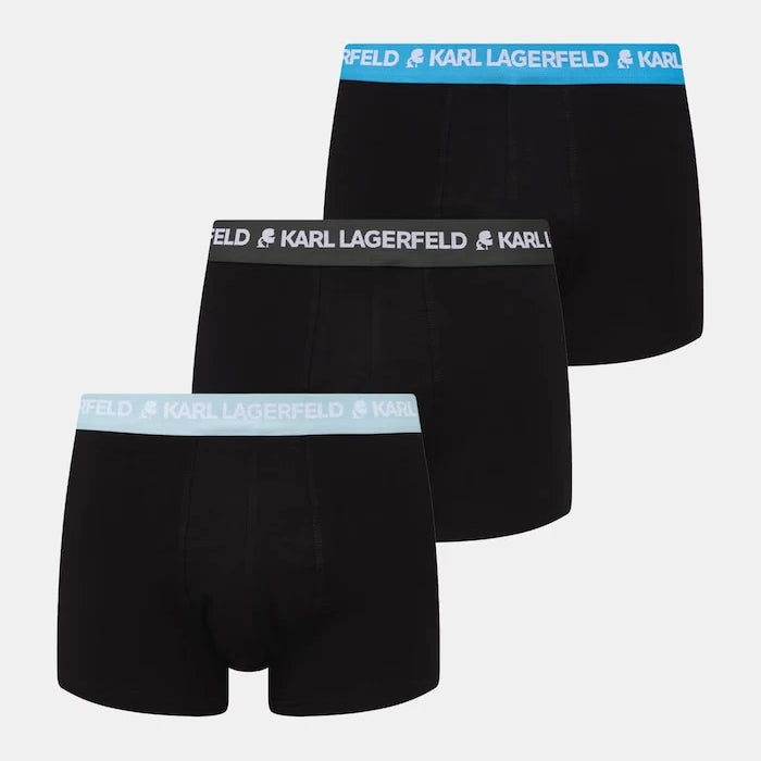 Karl Lagerfeld erkek pamuk ve elastan boxer 3'lü
