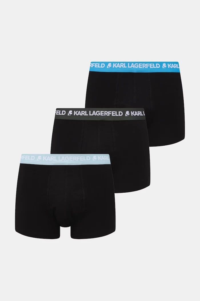 Karl Lagerfeld erkek pamuk ve elastan boxer 3'lü