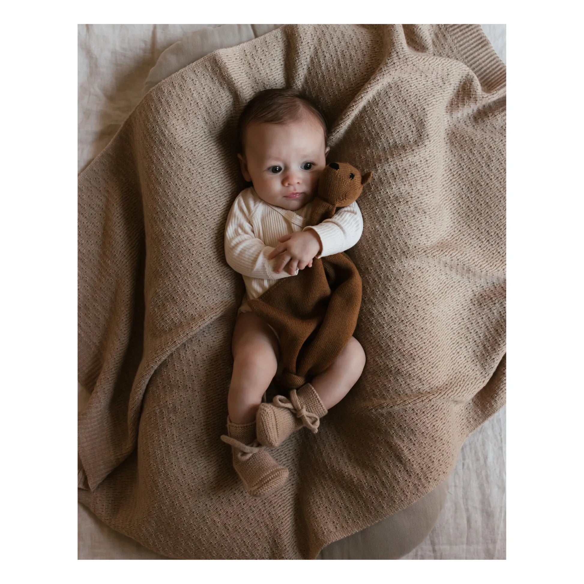 Hvid - Dora Merino Wool Blanket | Sand