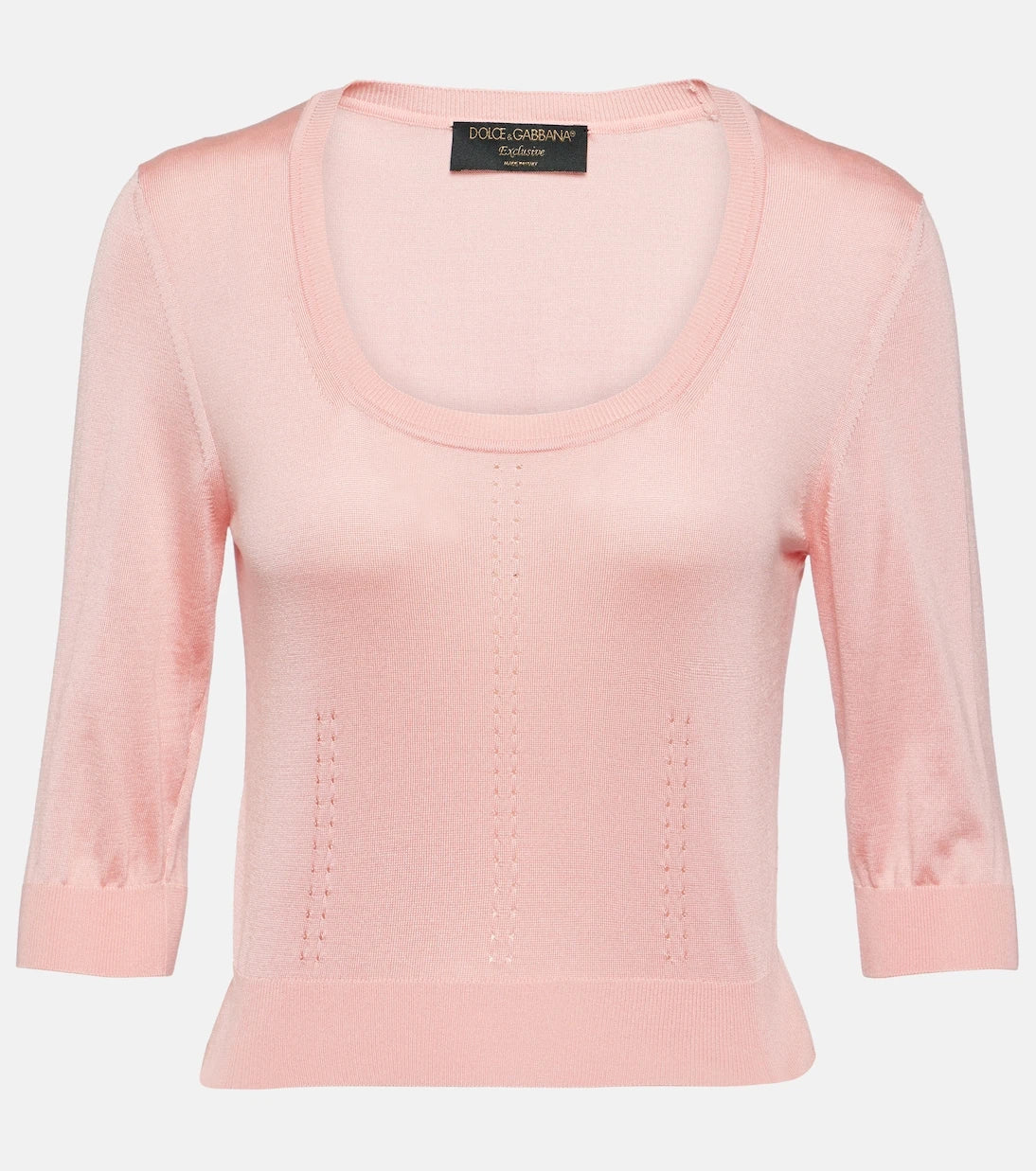 Dolce&Gabbana - Capri pointelle silk sweater