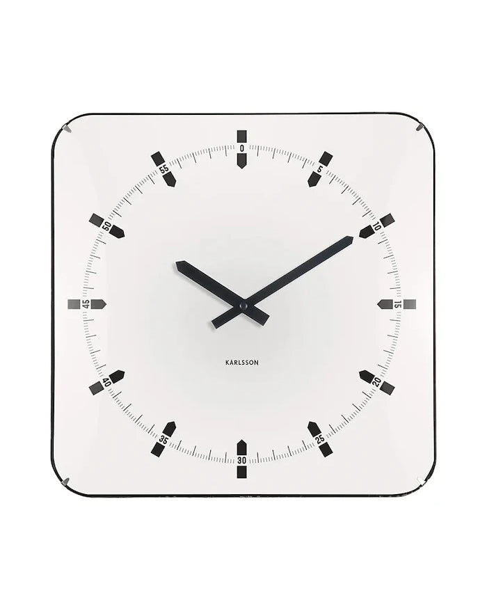 Karlsson Sucinto Dome Square Duvar Saati 35 x 4,5 cm