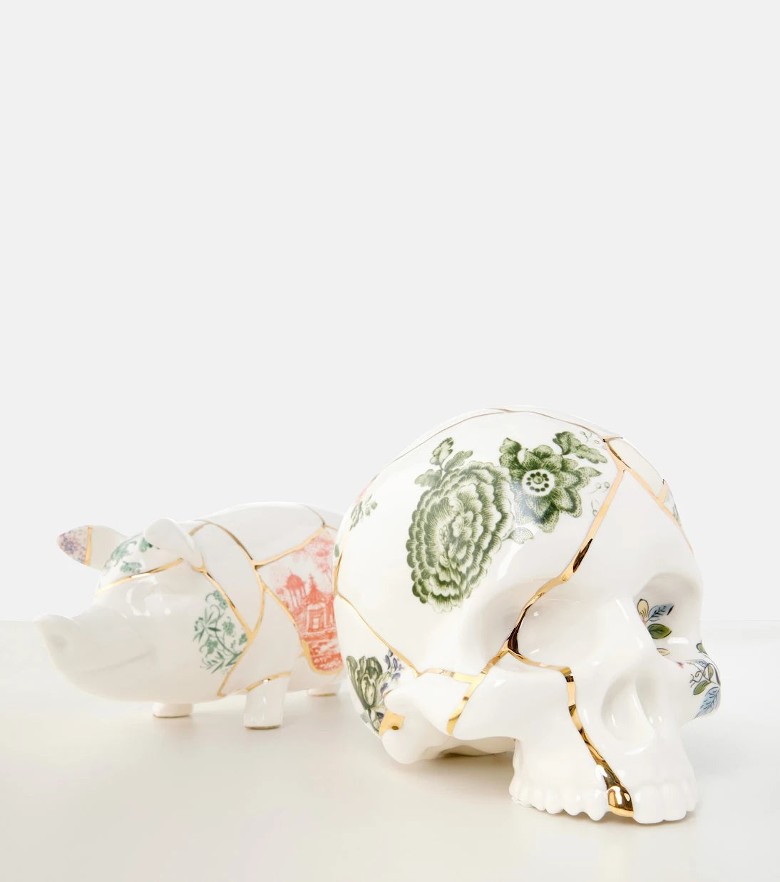 Seletti - Kintsugi Skull decorative object by Marcantonio Raimondi Malerba