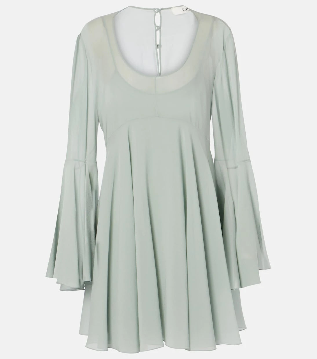Chloé - Silk chiffon minidress