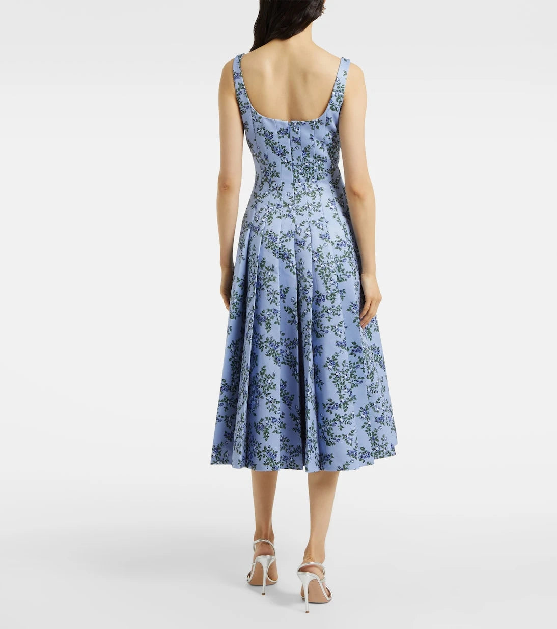 Emilia Wickstead - Adele floral pleated midi dress