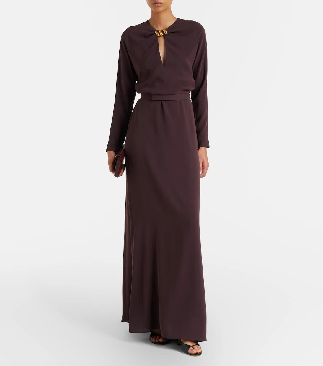 Max Mara - Embellished cady maxi dress