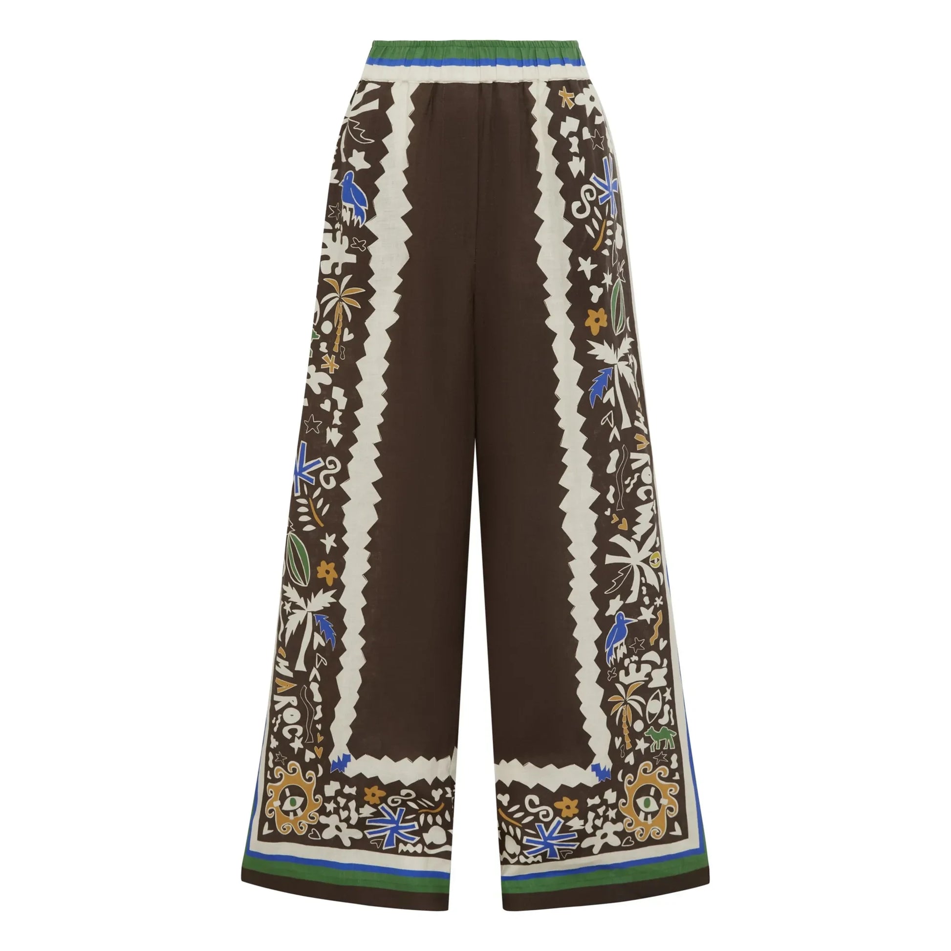 Alémais - Moroccan pants Linen | Brown