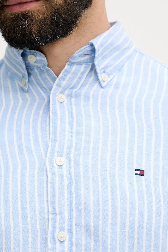 Tommy Hilfiger erkek keten gömlek