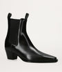Black Leather The City Ankle Boots 50