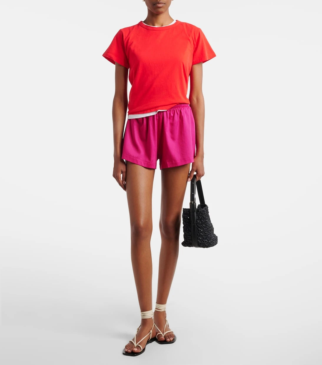 Leset - Yoko cotton poplin shorts