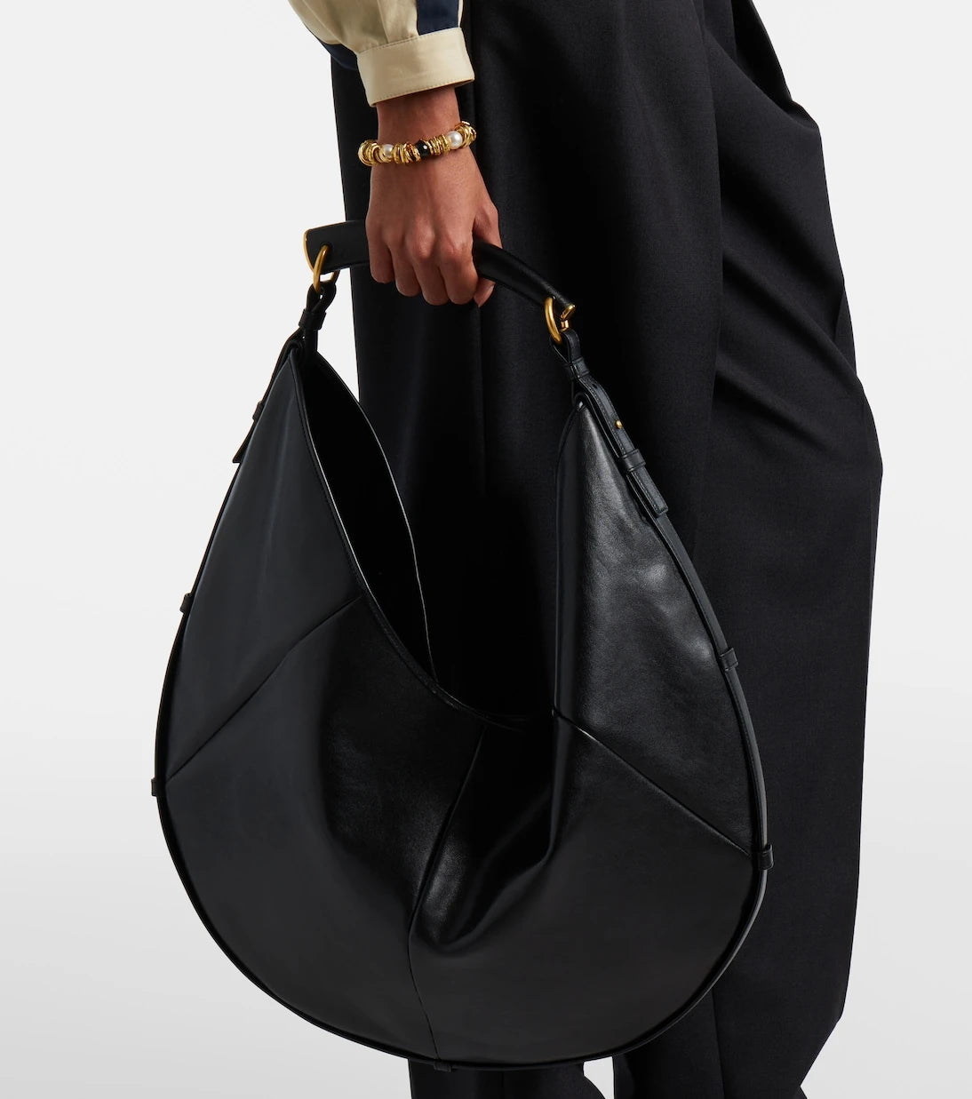 Saint Laurent - Mombasa Large leather shoulder bag