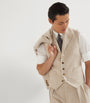 Wool-Cashmere Flecked Waistcoat